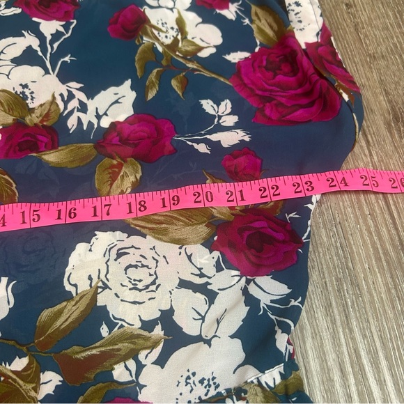 Sheer Tie Waist Floral Blousese - Picture 8 of 8